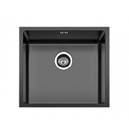 Fregadero Cocina Acero Negro Pavonado Berlín 45x40 cm | EspacioBrico OFERTA