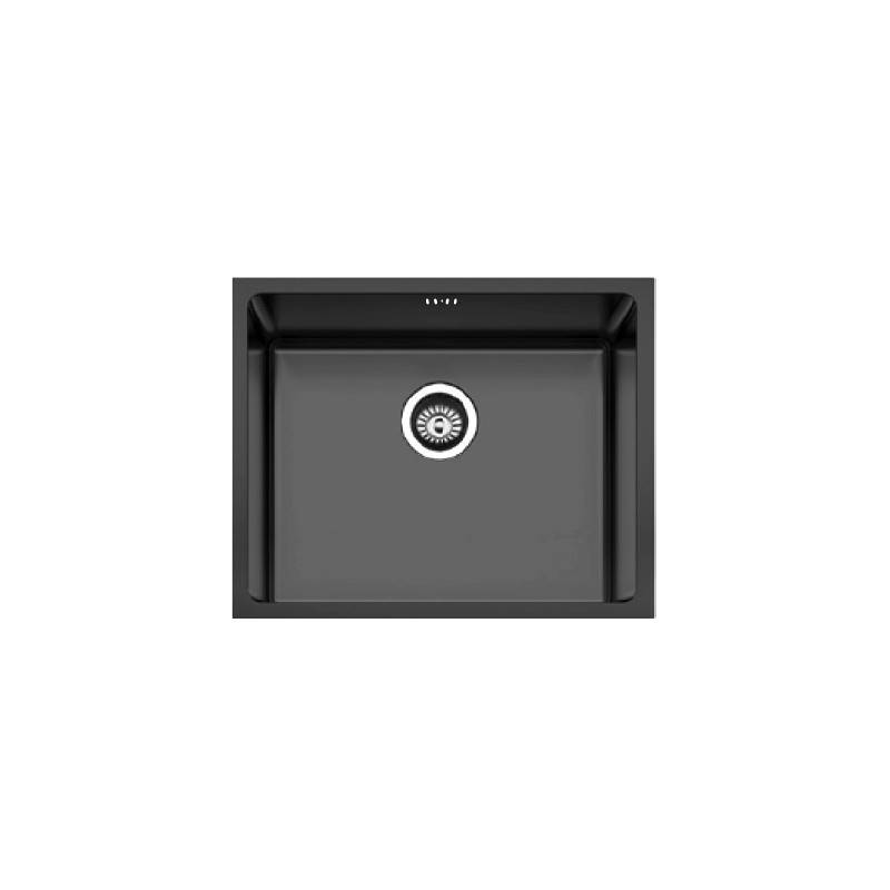 Fregadero Cocina Acero Negro Pavonado Berlín 50x40 cm | EspacioBrico OFERTA