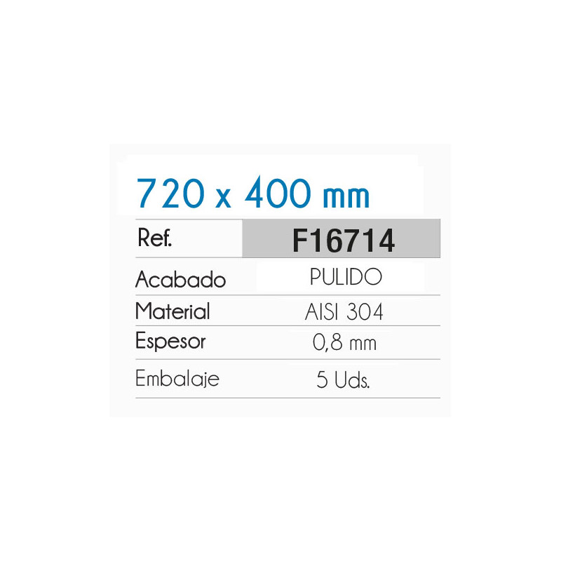 Fregadero Cocina Acero Inox Serie Berlín 72x40 cm | AndaserStore OFERTA