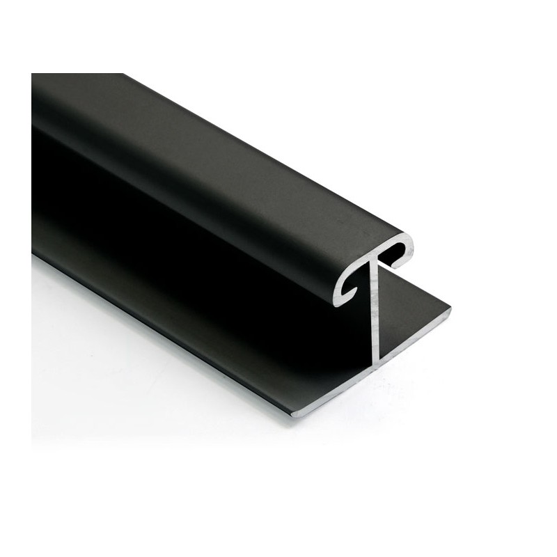 Perfil H Puerta Corredera Armario Negro mate 10 mm |EspacioBrico OFERTA