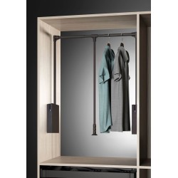 Colgador Abatible Armario Soft Closing Negro | Oferta Black Friday