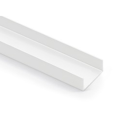 Perfil U Puerta Corredera Armario Blanco Mate 19 mm | EspacioBrico OFERTA