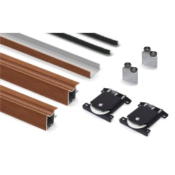 Kit Puerta Corredera Armario Madera Sapelly 16 mm | Oferta Black Friday