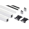 Kit Tirador Puerta Corredera Armario Blanco Mate 10 mm | EspacioBrico OFERTA