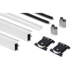 Kit Puerta Corredera Armario Blanco Mate 16 mm | Oferta Black Friday