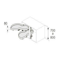 Esquinera Gemela Extraíble Mod.80 NEO System | EspacioBrico OFERTA