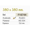 Fregadero Cocina Acero Negro Pavonado Zurich 38x38 cm | EspacioBrico OFERTA