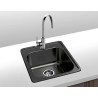 Fregadero Cocina Acero Negro Pavonado Zurich 38x38 cm | EspacioBrico OFERTA