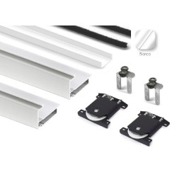 Kit Tirador Puerta Corredera Armario Blanco 16 mm | EspacioBrico OFERTA