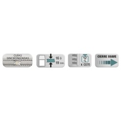 Columna Extraíble 6 Cestos Neo System Blanco Alt. 125-157| EspacioBrico OFERTA OFERTA