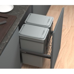 Contenedor Residuos Carro Exterior 40 + 40 L | Oferta Black Friday