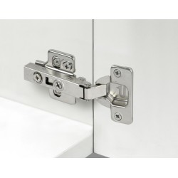 Bisagra EQ Recta 105º Clip-on Hidráulica+Base 3D | EspacioBrico OFERTA