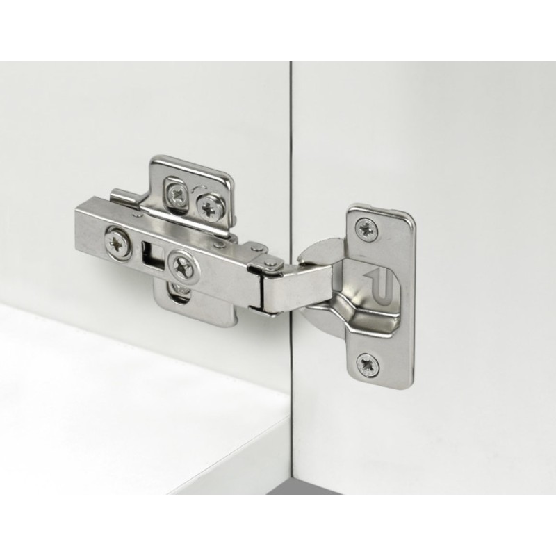 Bisagra EQ Recta 105º Clip-on Hidráulica+Base 3D | EspacioBrico OFERTA