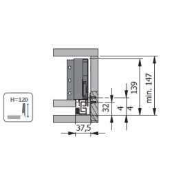 Cajón GTV AXISPRO Armario Cocina Guías Cierre Freno H116 mm | EspacioBrico OFERTA