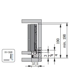 Cajón GTV AXISPRO Cierre Freno H167 mm+Kit Melamina | EspacioBrico OFERTA