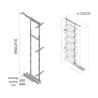 Columna Extraíble 6 Cestos Neo System Alt. 185-217 | EspacioBrico OFERTA OFERTA