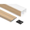 Kit Guías Armario Puertas Correderas Madera Roble | EspacioBrico OFERTA