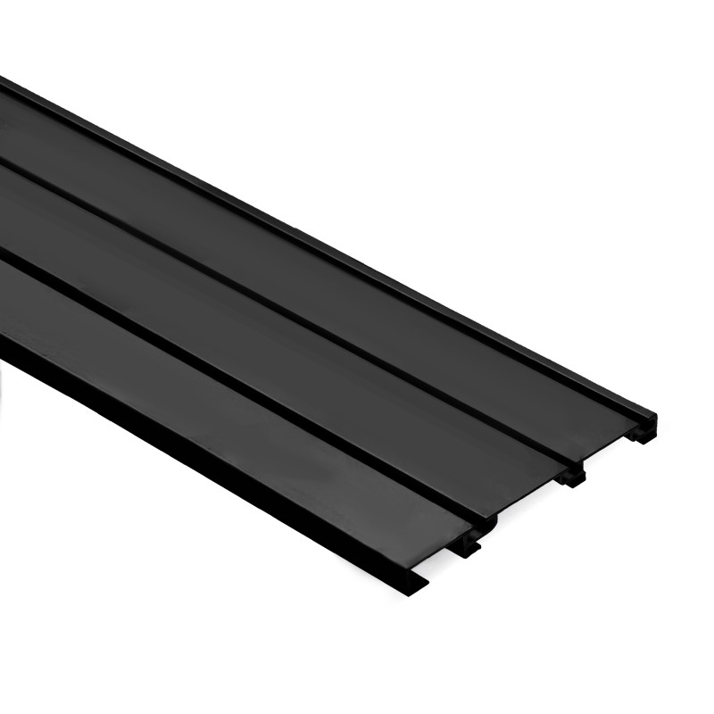 Kit Guías 3 Carriles Armario Puertas Correderas Negro Mate | Oferta Black Friday