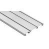 Kit Guías 3 Carriles Armario Puertas Correderas Plata Mate | EspacioBrico OFERTA
