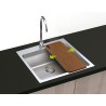 Fregadero Cocina Acero Inox Serie Boston 76x50 cm | EspacioBrico OFERTA