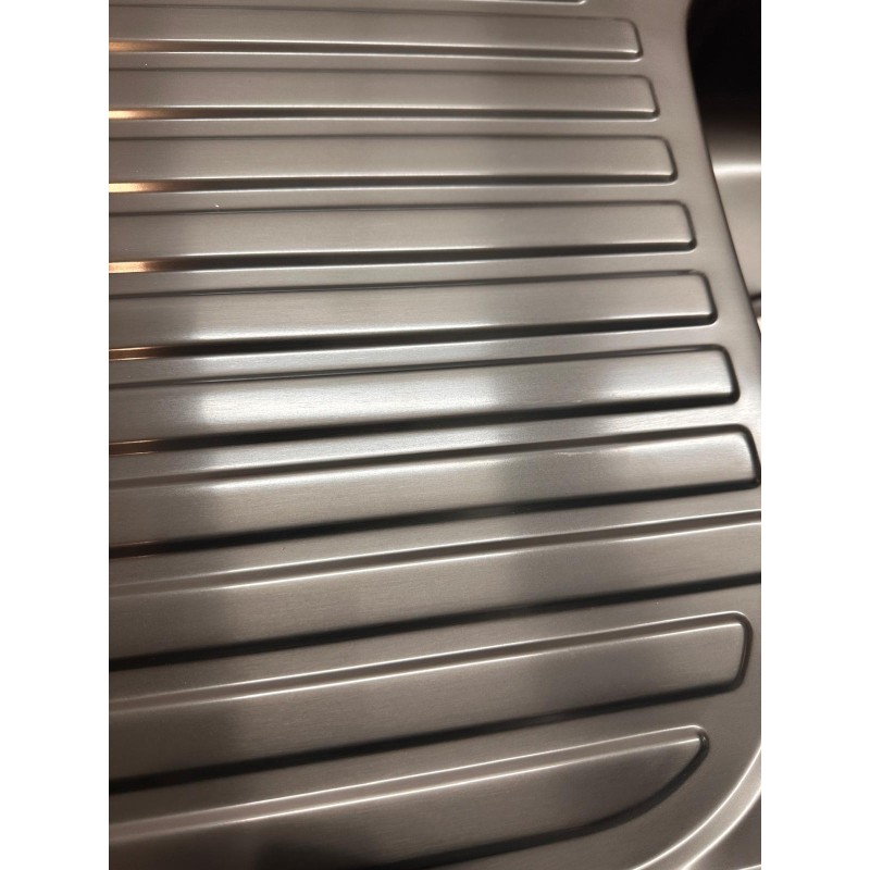Fregadero Cocina Acero Inox Negro Pavonado Mod. Viena 80x48 cm | EspacioBrico OFERTA