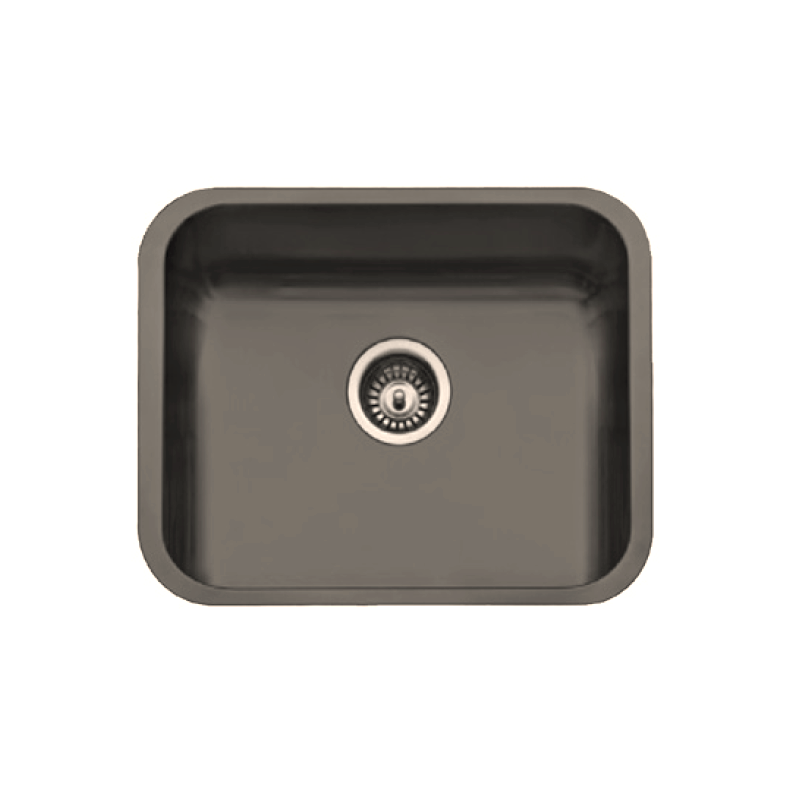 Fregadero Cocina Acero Negro Pavonado Roma 50x40 cm | Oferta Black Friday