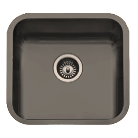 Fregadero Cocina Acero Negro Pavonado Roma 45x40 cm | Oferta Black Friday