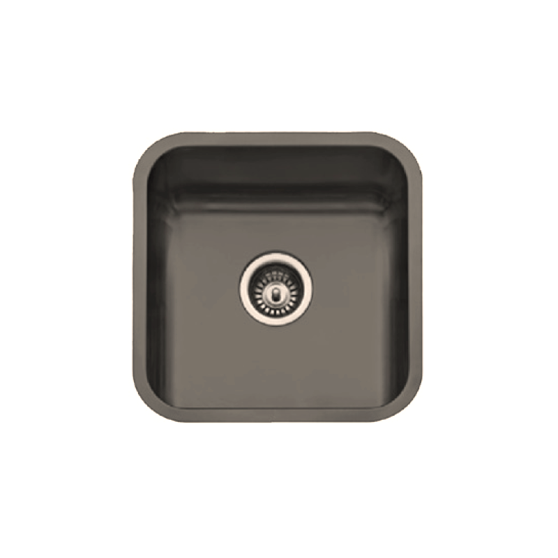 Fregadero Cocina Acero Negro Pavonado Roma 40x40 cm | Oferta Black Friday