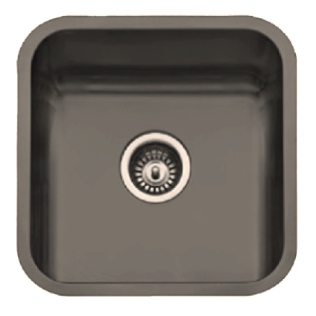 Fregadero Cocina Acero Negro Pavonado Roma 40x40 cm | Oferta Black Friday