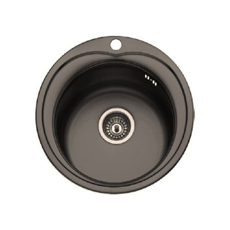 Fregadero Cocina Acero Negro Pavonado Estambul 49 cm Diámetro | Oferta Black Friday