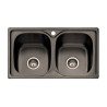 Fregadero Cocina Acero Negro Pavonado Dublín 80x44 cm | Oferta Black Friday