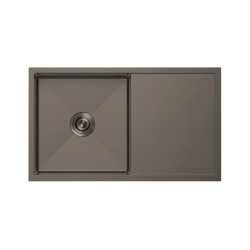 Fregadero Atenea Negro 86x45 cm Bajo Encimera | EspacioBrico OFERTA