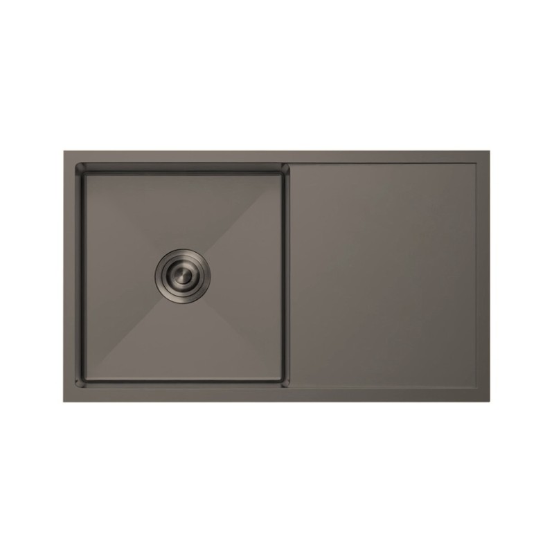Fregadero Atenea Negro Pavonado 86x45 cm Bajo Encimera | EspacioBrico OFERTA
