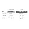 Fregadero Atenea Negro Pavonado 86x45 cm Bajo Encimera | EspacioBrico OFERTA