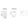 Fregadero Omega Negro Pavonado 45x45 cm Bajo Encimera | EspacioBrico OFERTA
