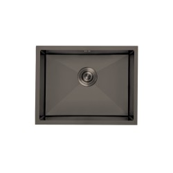 Fregadero Omega Negro Pavonado 50x45 cm Bajo Encimera | EspacioBrico OFERTA