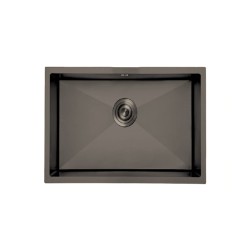 Fregadero Omega Negro Pavonado 55x45 cm Bajo Encimera | EspacioBrico OFERTA