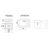 Fregadero Omega Negro Pavonado 55x45 cm Bajo Encimera | EspacioBrico OFERTA
