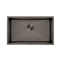 Fregadero Omega Negro Pavonado 75x45 cm Bajo Encimera | EspacioBrico OFERTA