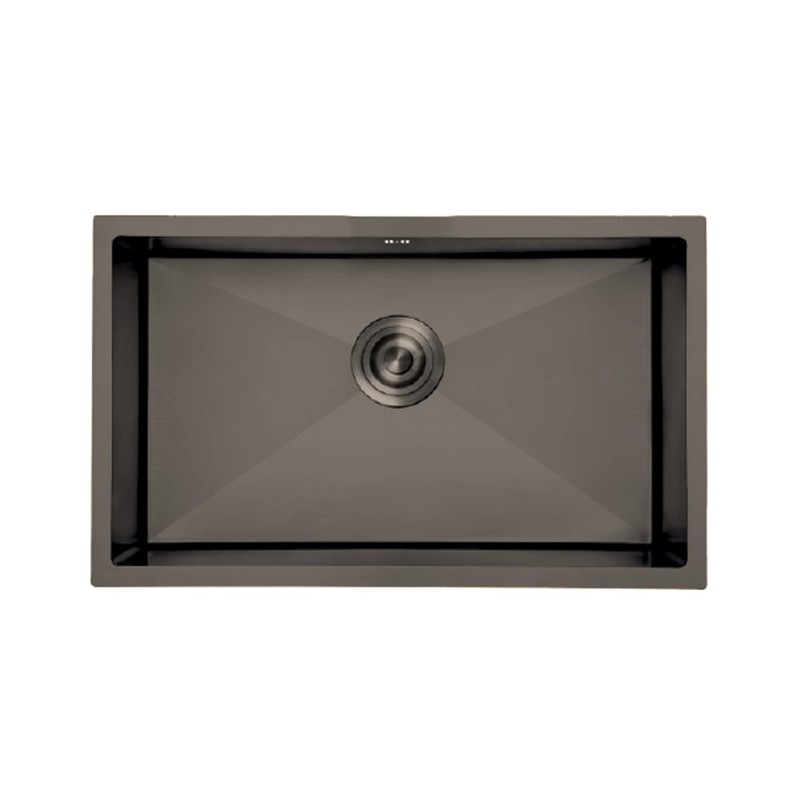 Fregadero Omega Negro Pavonado 75x45 cm Bajo Encimera | EspacioBrico OFERTA