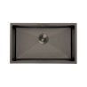 Fregadero Omega Negro Pavonado 75x45 cm Bajo Encimera | EspacioBrico OFERTA