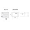 Fregadero Omega Negro Pavonado 75x45 cm Bajo Encimera | EspacioBrico OFERTA