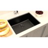 Fregadero Omega Negro Pavonado 75x45 cm Bajo Encimera | EspacioBrico OFERTA