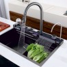 Fregadero Zeus Negro Pavonado 76x46 cm + Grifos| EspacioBrico OFERTA