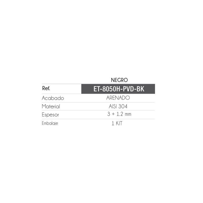 Fregadero Apolo Negro Pavonado 80x50 cm Bajo Encimera | EspacioBrico OFERTA