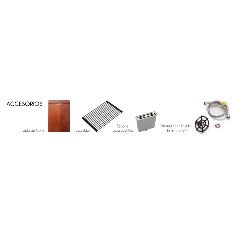 Fregadero Apolo Acero Inox 80x50 cm Sobre Encimera | EspacioBrico OFERTA