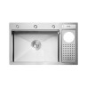 Fregadero Apolo Acero Inox 80x50 cm Sobre Encimera | EspacioBrico OFERTA