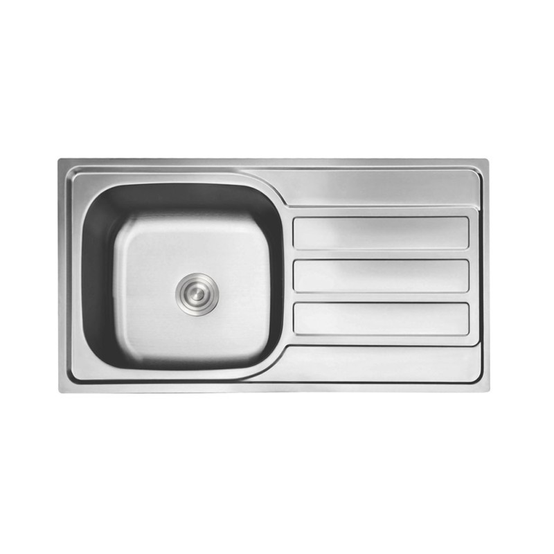 Fregadero Poseidon Acero Inox 80x50 cm Sobre Encimera | EspacioBrico OFERTA