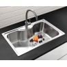Fregadero Ares Acero Inox 80x50 cm Sobre Encimera | EspacioBrico OFERTA