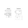 Fregadero Ares Acero Inox 80x50 cm Sobre Encimera | EspacioBrico OFERTA